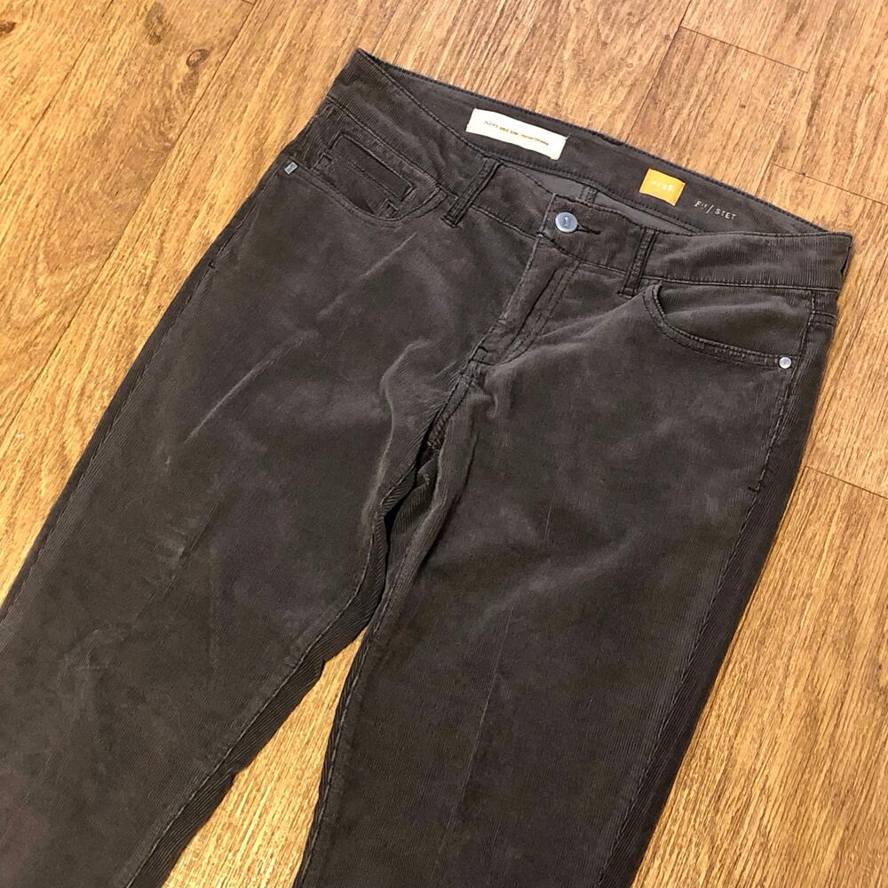 Anthropologie Pilcro and the Letterpress Dark Gray Corduroy Jeans Size 28